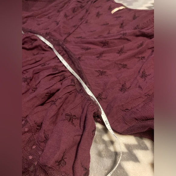 Free People sheer purple blouse - Picture 9 of 10